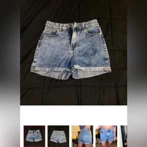 BNWOT acid wash Jean shorts high waisted